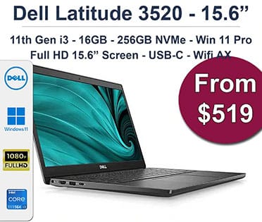 Dell Latitude 3520 Laptop with windows 11 Pro for only $519.00