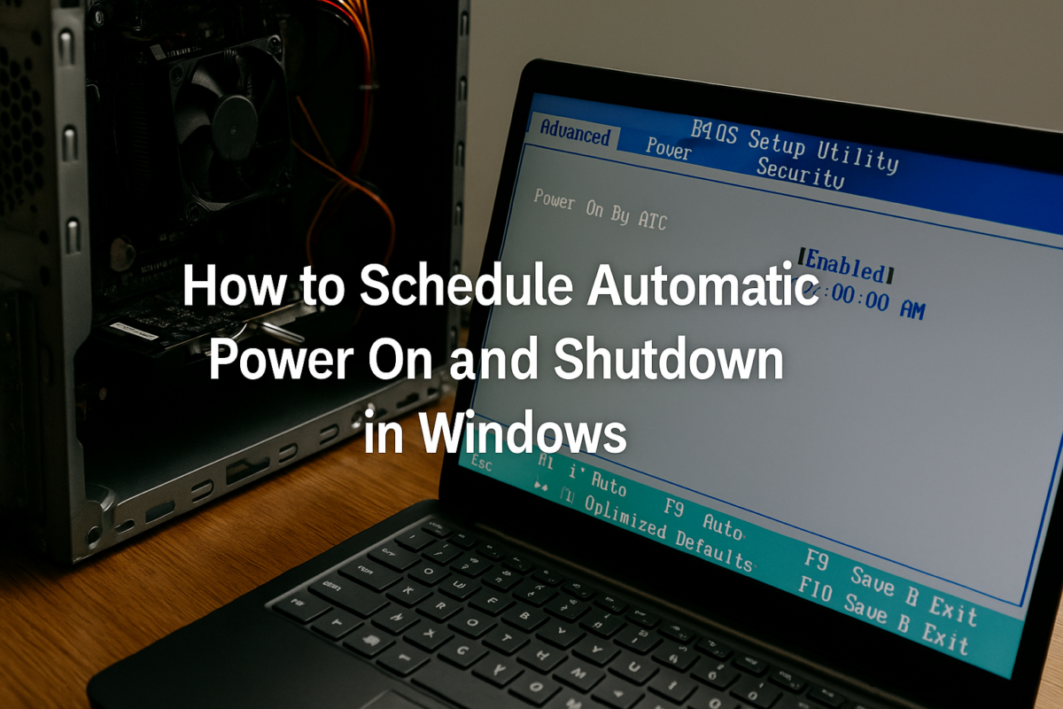 How to Automatically Power On and Shut Down Your PC on a Schedule