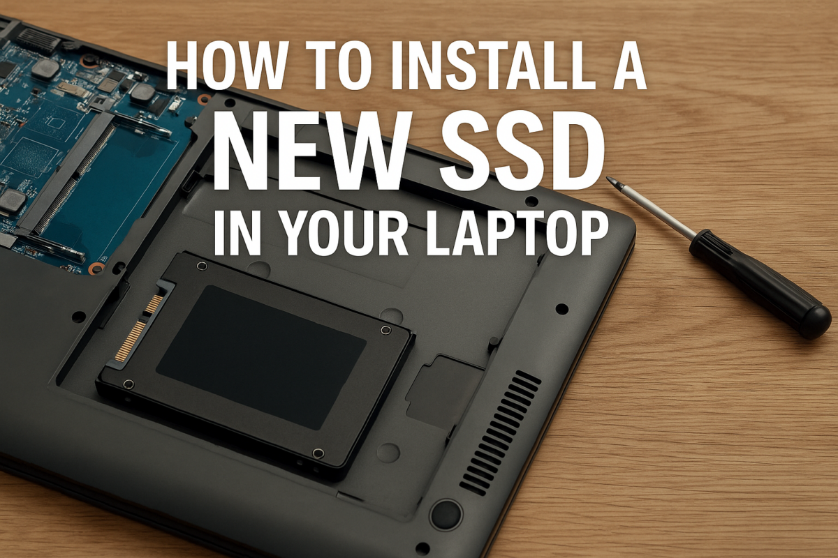 How to install a NEW SSD in your laptop