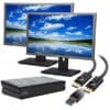 Dual 24" Acer Monitor Bundle + USB-A Docking Station | Plug & Play Dual Screen Setup NZ