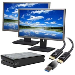Dual 24" Acer Monitor Bundle + USB-A Docking Station | Plug & Play Dual Screen Setup NZ