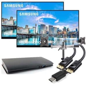 Dual Samsung Monitors