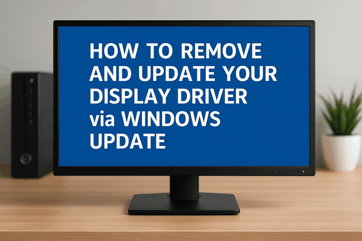 How to Update Display Drivers in Windows