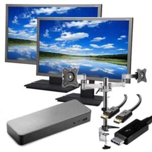 Dual Acer 24" Monitors with HP USB-C Docking Station