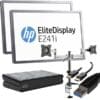 Dual 24" HP Monitor with Dock and Arms