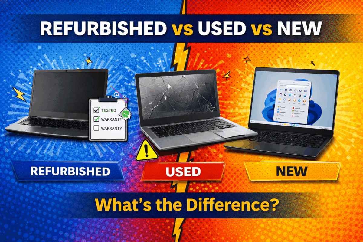 Refurbished vs Used vs New Laptops NZ