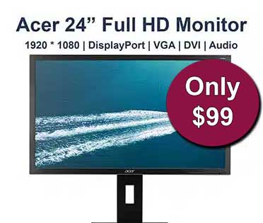 Acer 24" LCD Monitor - Cheap