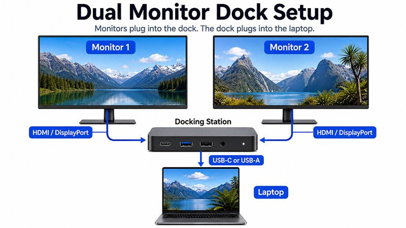 How to set up Dual Monitors - A Guide by NZ Laptop Wholesale
